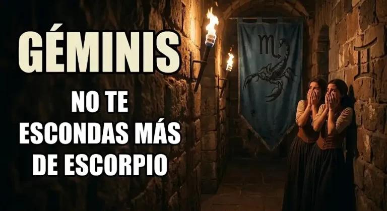 Géminis Escorpio ve a través de tus máscaras y eso te aterra